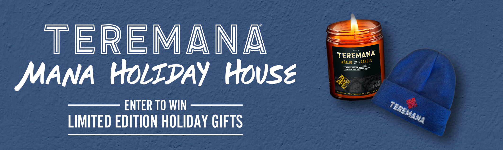 Limited edition Teremana beanie and candle merch!